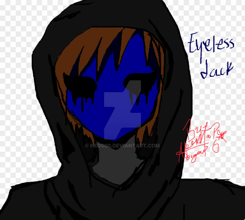 Eyeless Jack Mouth Character Animated Cartoon Fiction Font PNG