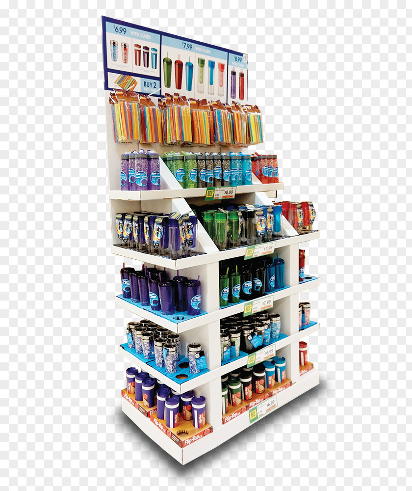 Marketing Endcap Point Of Sale Display Stand PNG