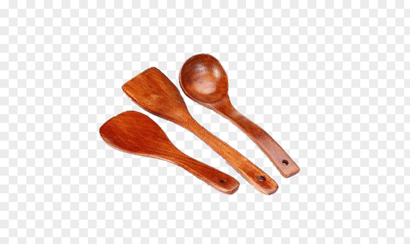 Three-piece Shovel Spoon Wooden Ladle PNG