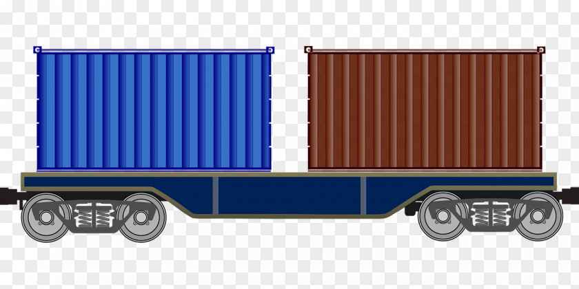 Train Cargo Rail Transport Railroad Car PNG