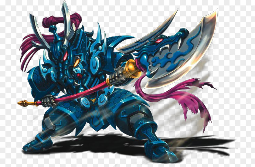 Dragon Azure Gundam Battle Mecha PNG