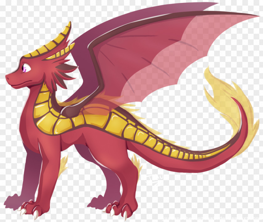 Outcast Vector Illustration Dragon Cartoon PNG