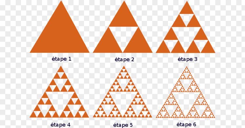 Three Dimensional Triangle Sierpinski Carpet Fractal Chaos Theory PNG