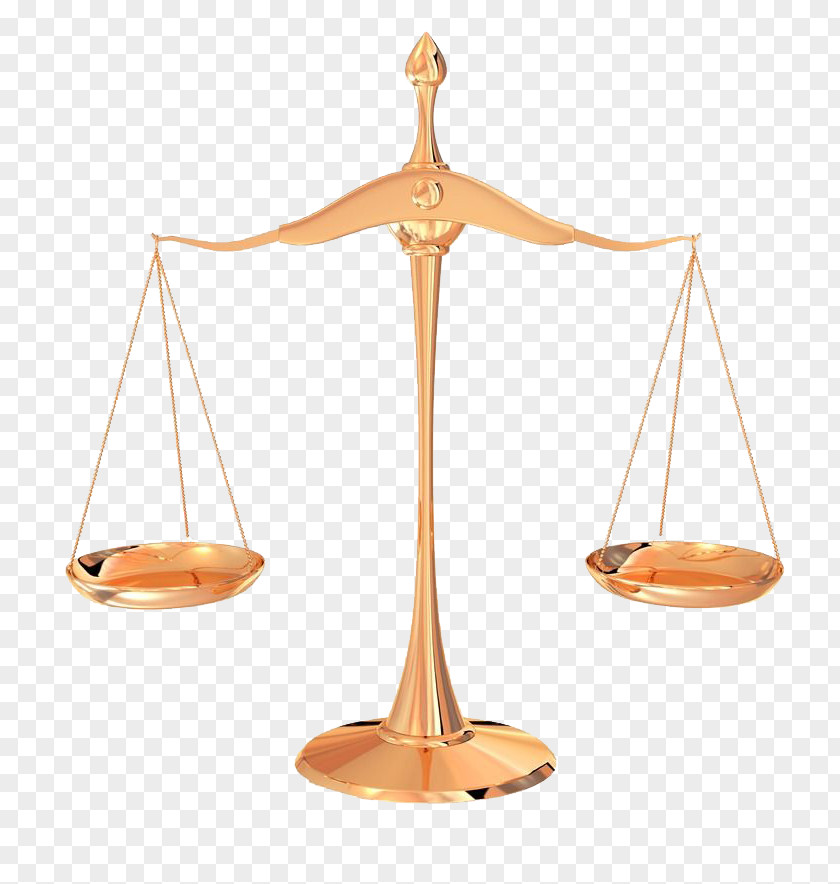Gold Metallic Balance Scale Weighing Justice Concept Photography PNG
