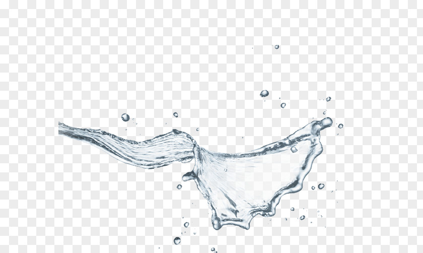 Splash Mountain Line Art Water Sketch PNG