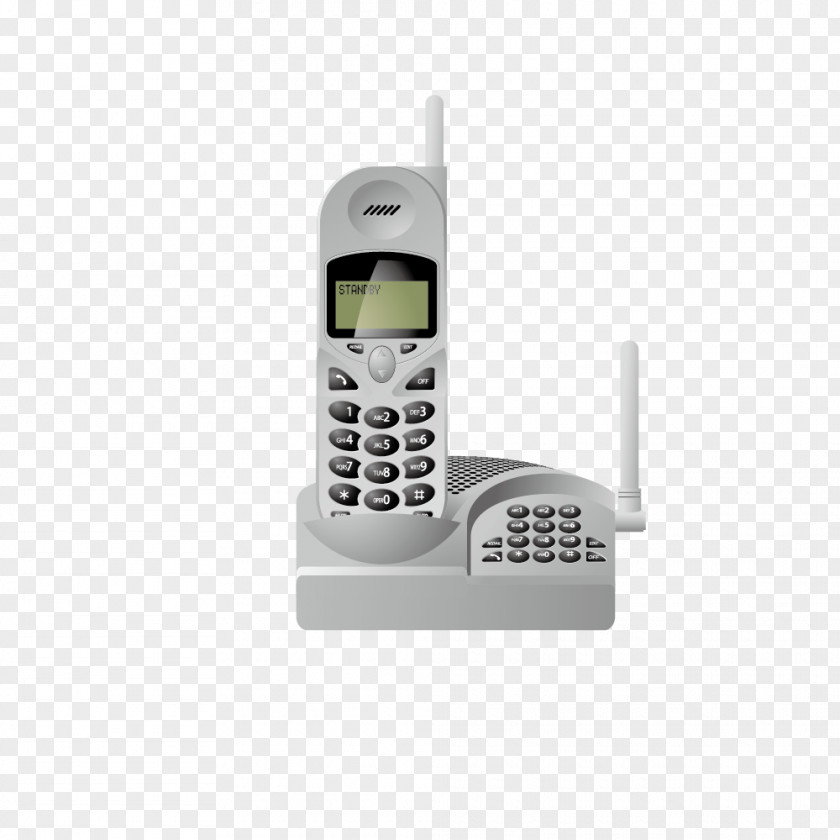 Vector Retro White Family Mobile Phone Telephone Call Landline Google Images PNG