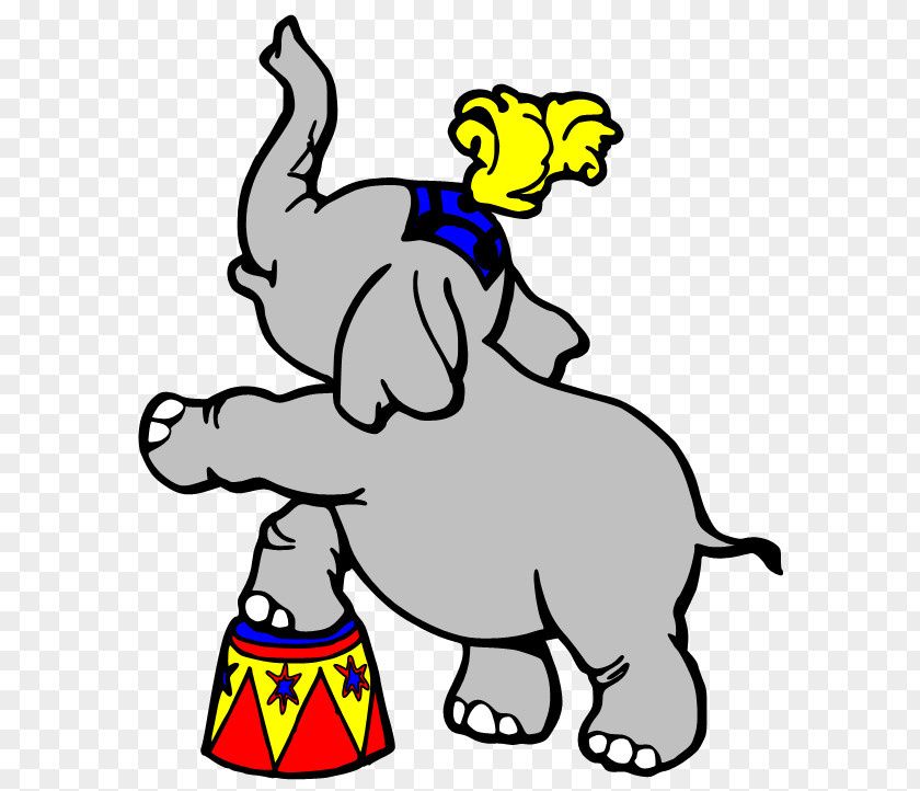 Elephant Picture Cartoon Circus Coloring Book Clip Art PNG