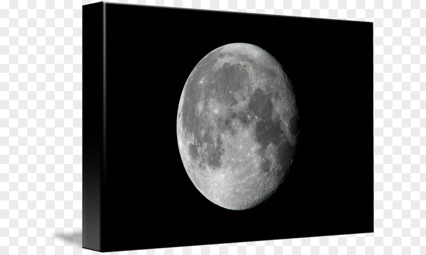 Moon Atmosphere Gallery Wrap Celestial Event Canvas PNG