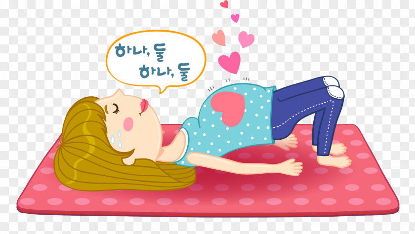 Exercise Pregnant Women Drawing Cartoon PNG
