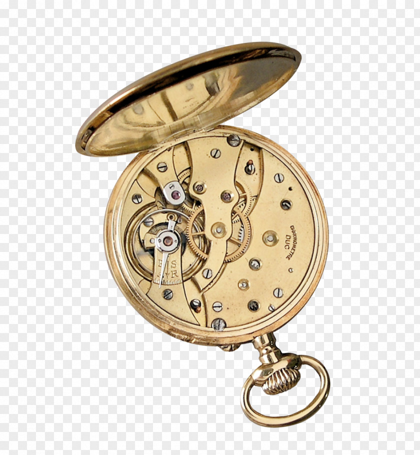 Pocket Watch Gear Clock Clip Art PNG