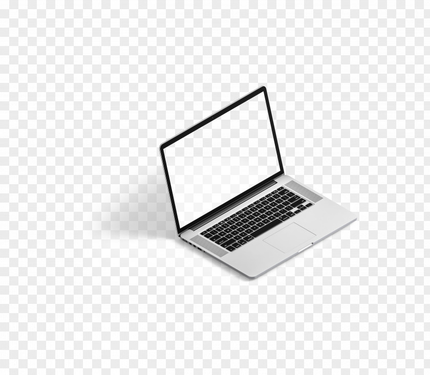 White Laptop Open Business Graphic Designer Logo PNG