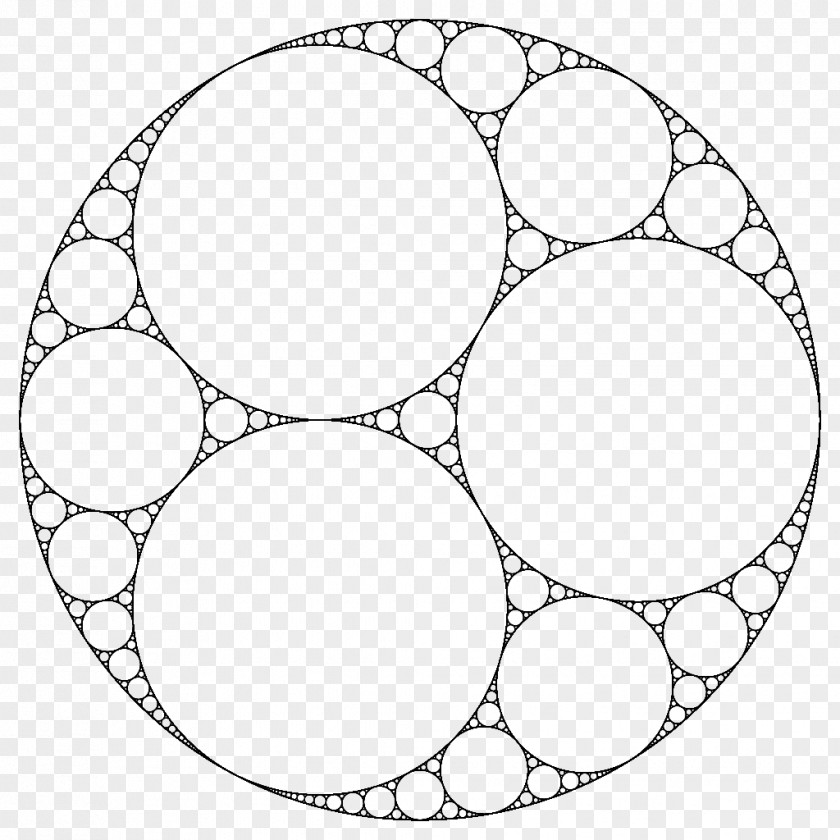 Apollonian Sphere Packing Gasket Fractal Mathematics PNG