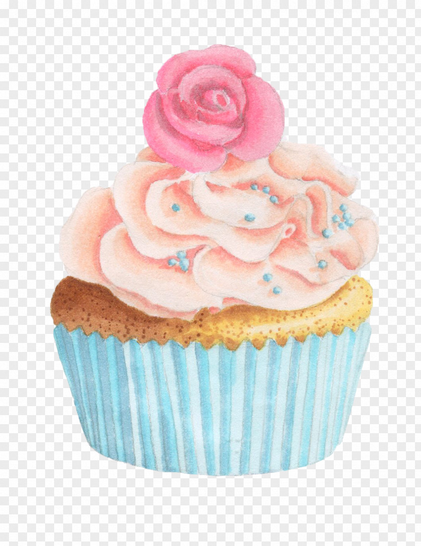 Hand Drawn Cake Cupcake Cream Muffin Fruitcake Sweetness PNG
