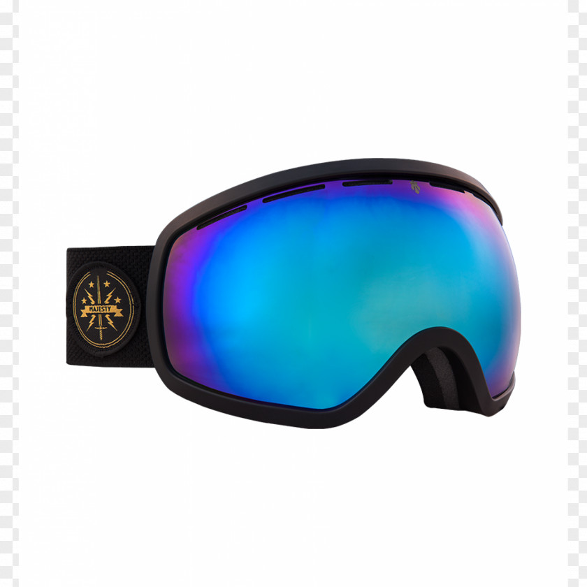Sapphire Goggles Blue Sunglasses PNG