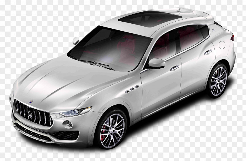Maserati Levante White Car 2017 2018 Geneva Motor Show Sport Utility Vehicle PNG
