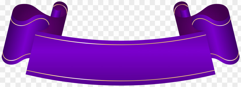 Purple Banner Transparent Clip Art PNG