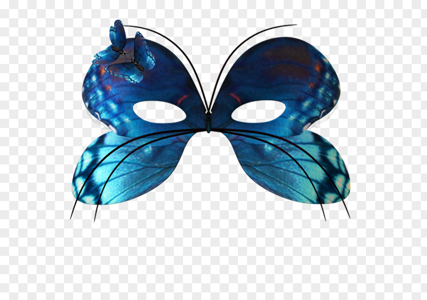 Blue Butterfly Mask Carnival Masquerade Ball Clip Art PNG