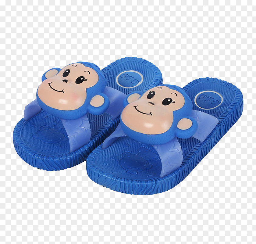 Blue Monkey Slippers Slipper PNG
