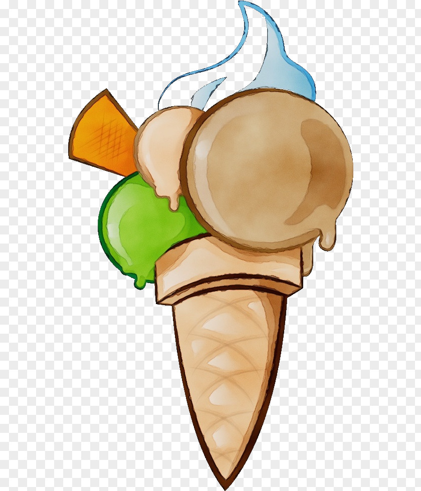 Frozen Dessert Dairy Ice Cream Cone Background PNG