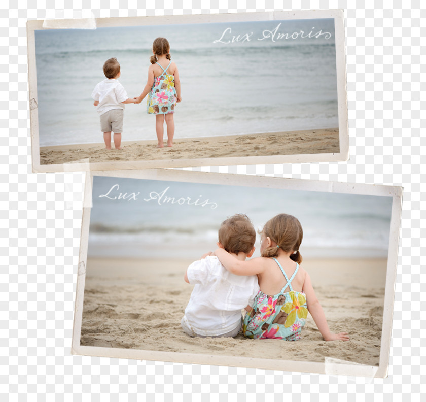 Kid Beach Paper Vacation Picture Frames Photo Albums PNG