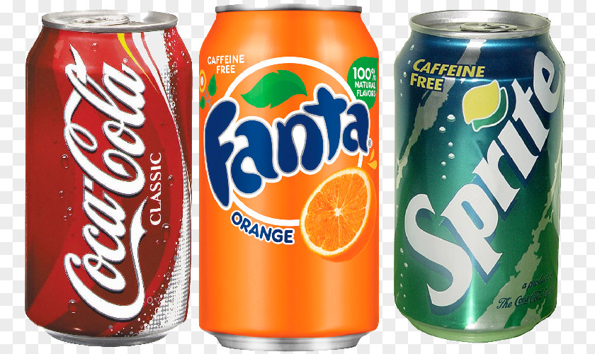 Fanta Coca-Cola Fizzy Drinks Sprite Diet Coke PNG