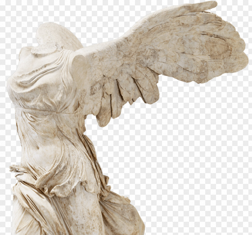Painting Winged Victory Of Samothrace Musée Du Louvre Marble Sculpture Art PNG