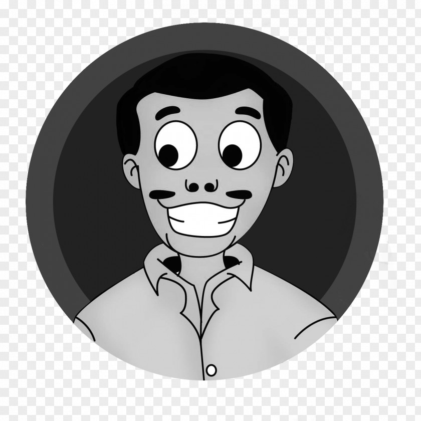 Raul Stamp Character Cartoon Facebook Fiction Black M PNG