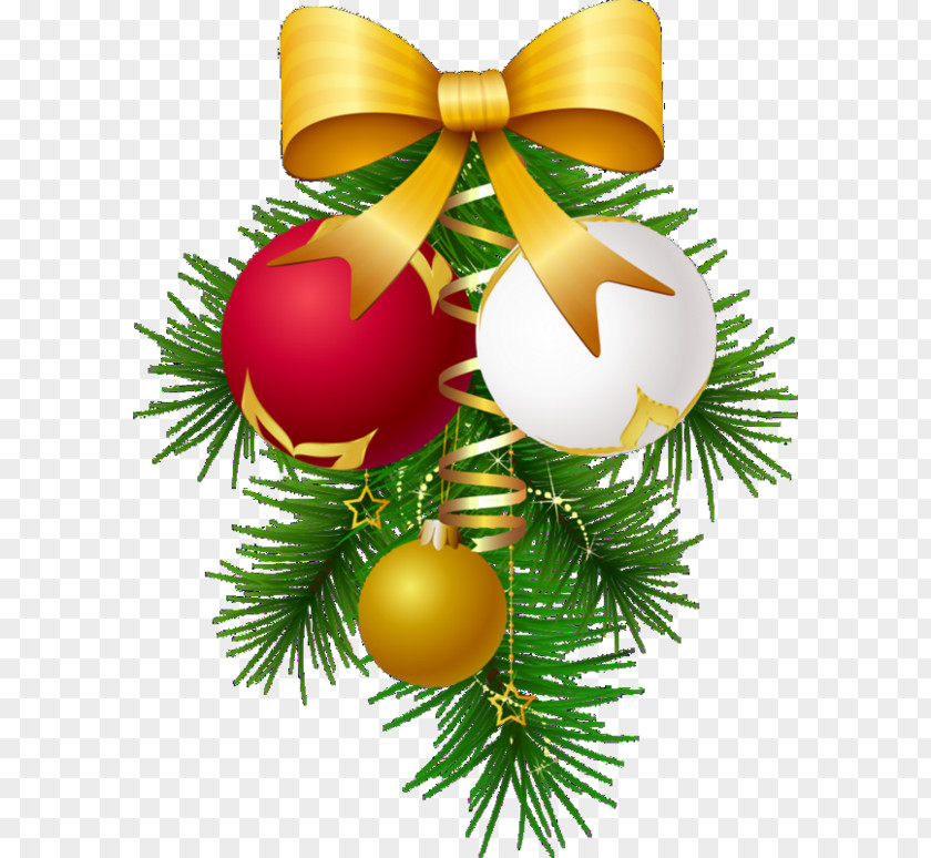Christmas Bell Bow Ornament PNG