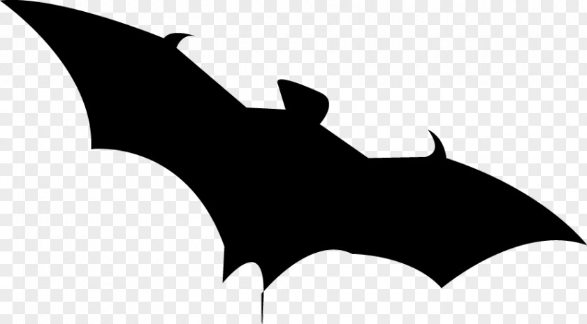 Creative Cartoon Bat Microbat Silhouette Halloween Clip Art PNG