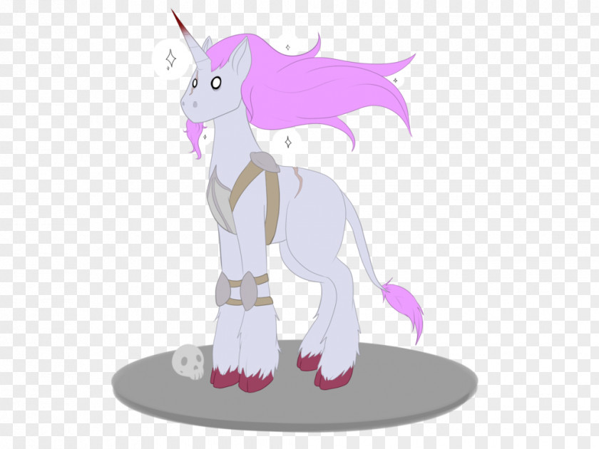 Unicorn Horse Illustration Cartoon Purple PNG