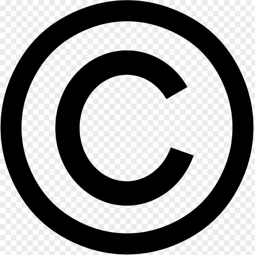 White Circular Watermark Copyright Symbol Registered Trademark Notice PNG