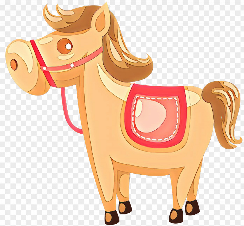 Cartoon Pink Horse Animal Figure Snout PNG