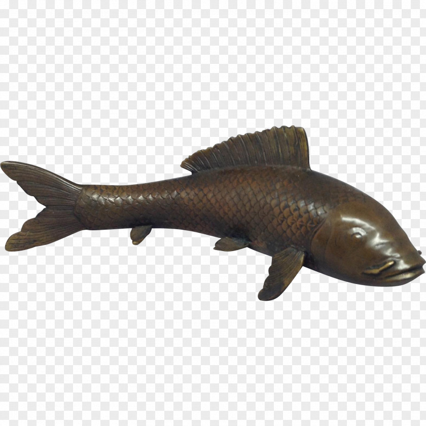 Fish & Chip Koi Bronze Sculpture Cod PNG