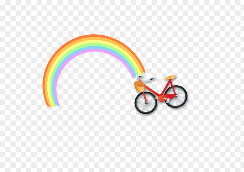 Rainbow Cycling Euclidean Vector Bicycle PNG