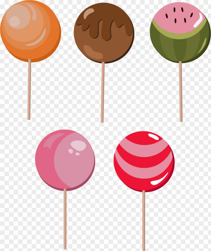 Vector Hand-painted Lollipop CANDY LOLLIPOPS Candy Apple Dessert Clip Art PNG