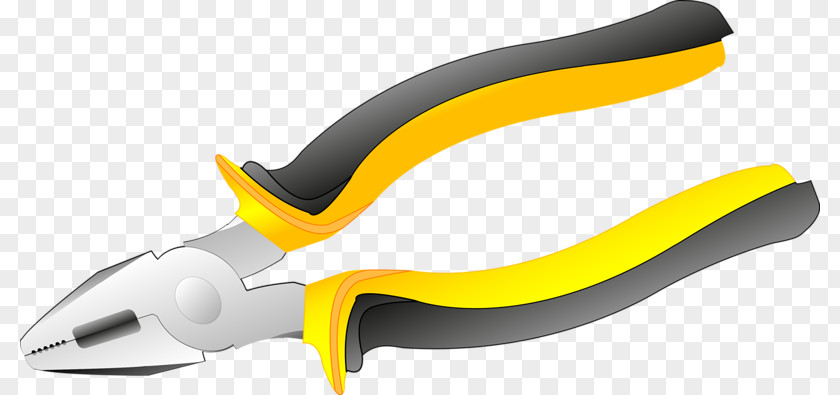 Yellow Pliers Toolbox PNG