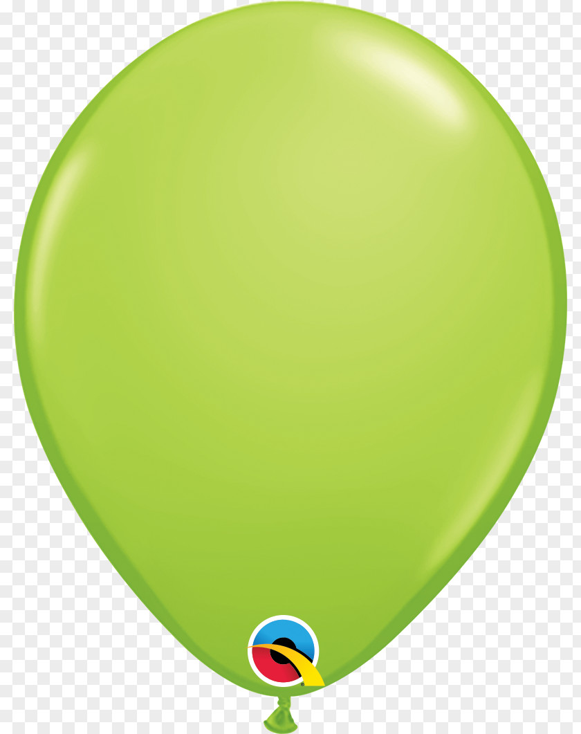 Lime Mylar Balloon Blue Spring Green PNG