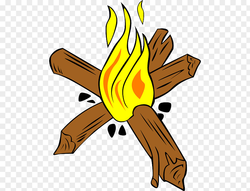 Cartoon Fire Campfire Camping Making Clip Art PNG