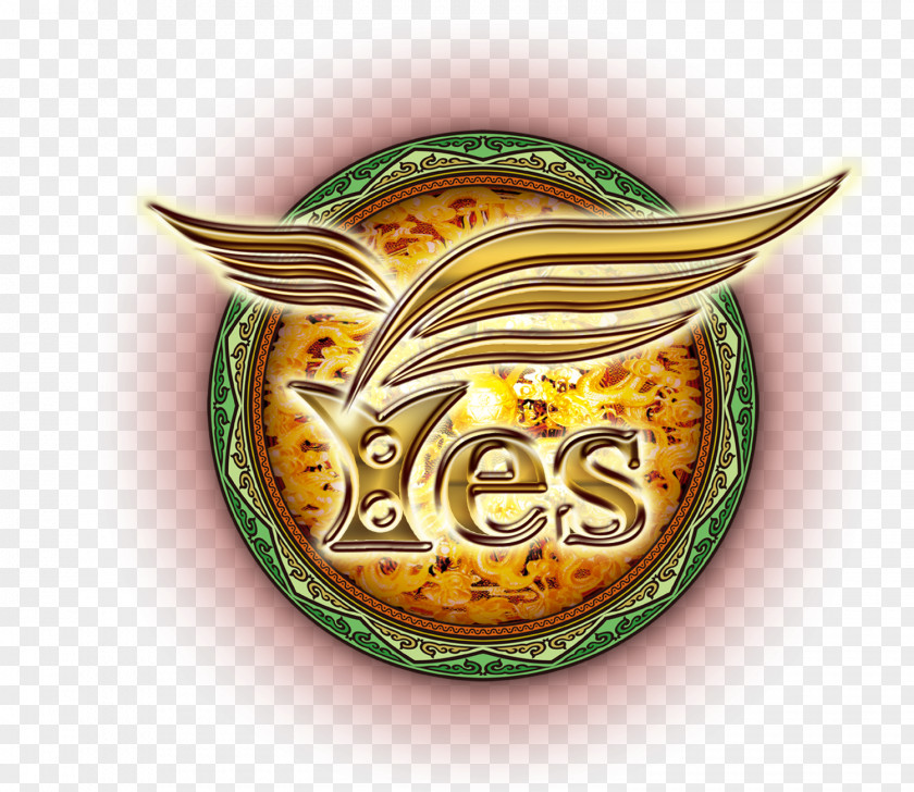 Gold Yes Art Word Logo Text Fontwork PNG