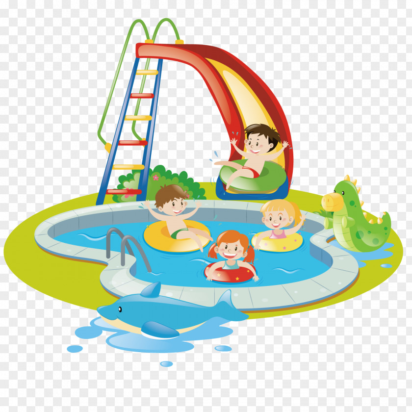 Vector Swimming Pool Child Euclidean Playground Park PNG