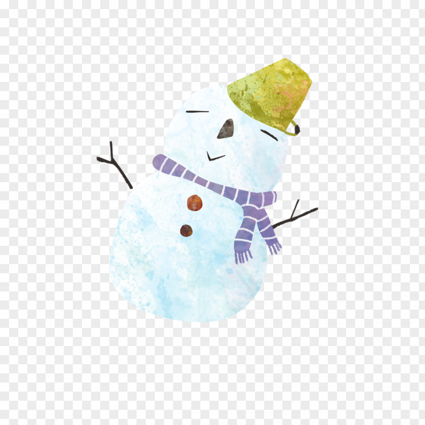 Cartoon Snowman Decorative Pattern Winter Scarf PNG