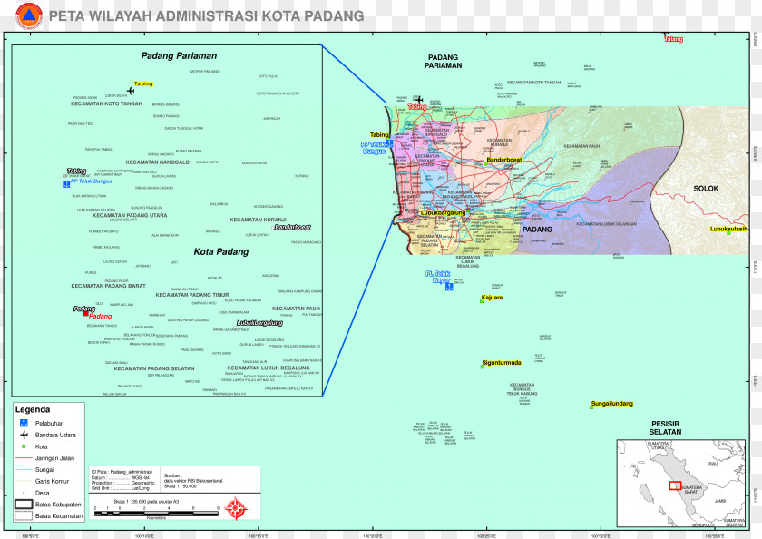Padang Water Resources Atlas Ecoregion Land Lot PNG