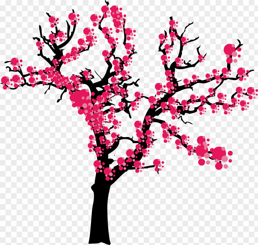 Plum Tree Vector Japan United States Cherry Blossom PNG