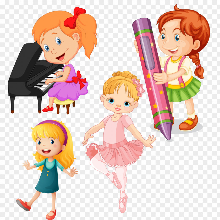 Singing And Dancing Kids Cartoon Royalty-free Clip Art PNG