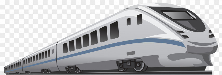 The Blue Stripe Is High In Iron Train Rail Transport High-speed Clip Art PNG