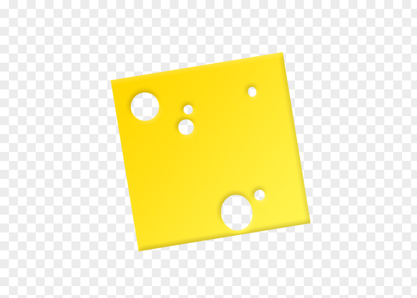 Cheese Material Yellow Angle PNG