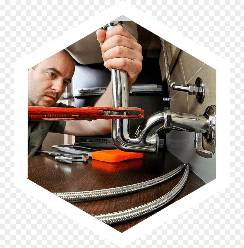 Hexagon Plumbing Plumber Home Repair Drain HVAC PNG