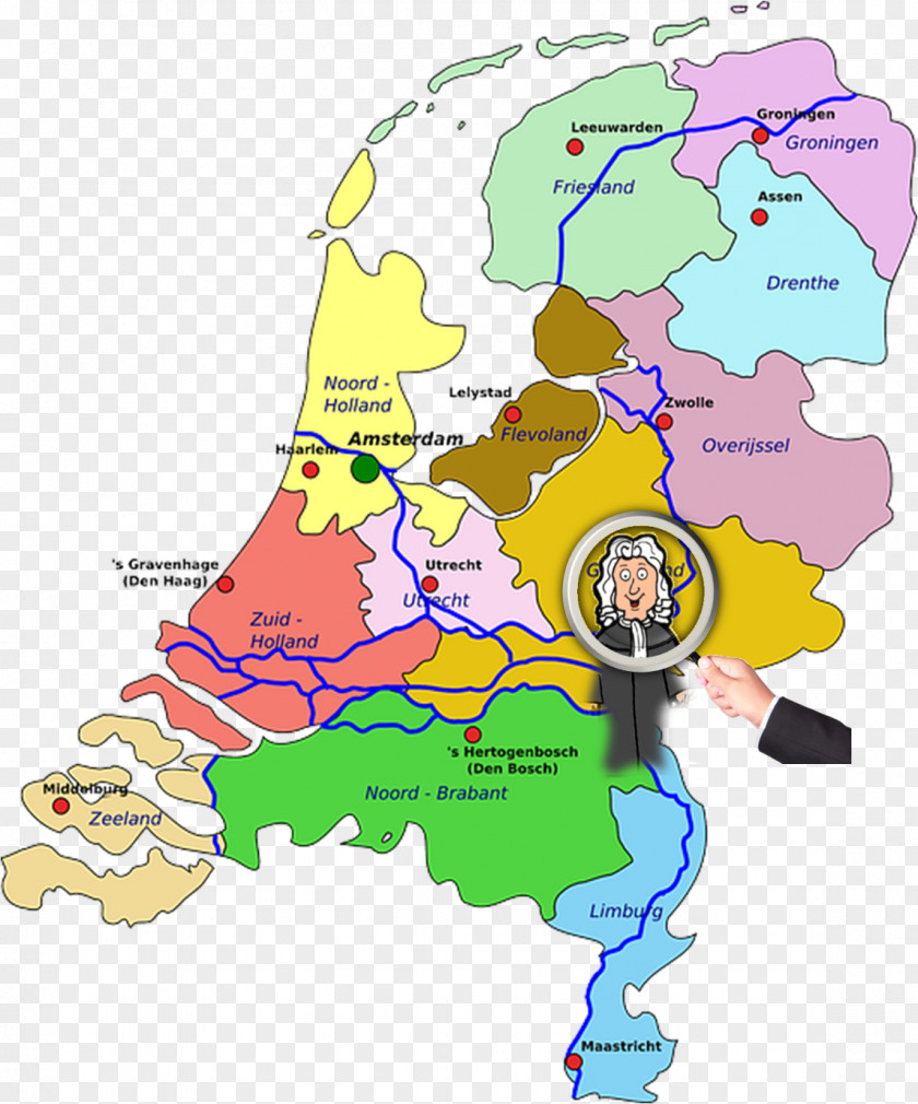 Map Provinces Of The Netherlands Vector Graphics Clip Art PNG