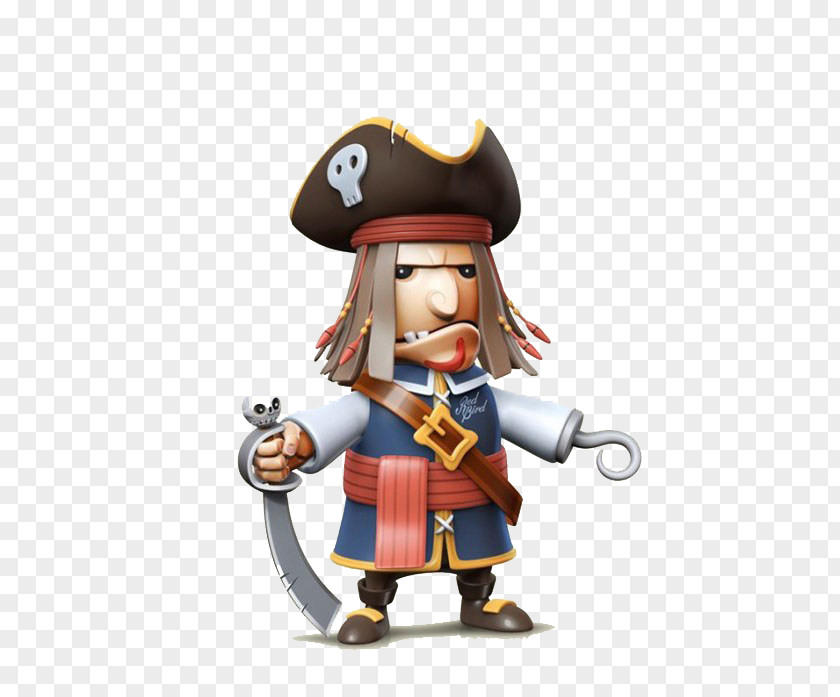 3d Pirate Toy Cartoon Piracy Illustration PNG