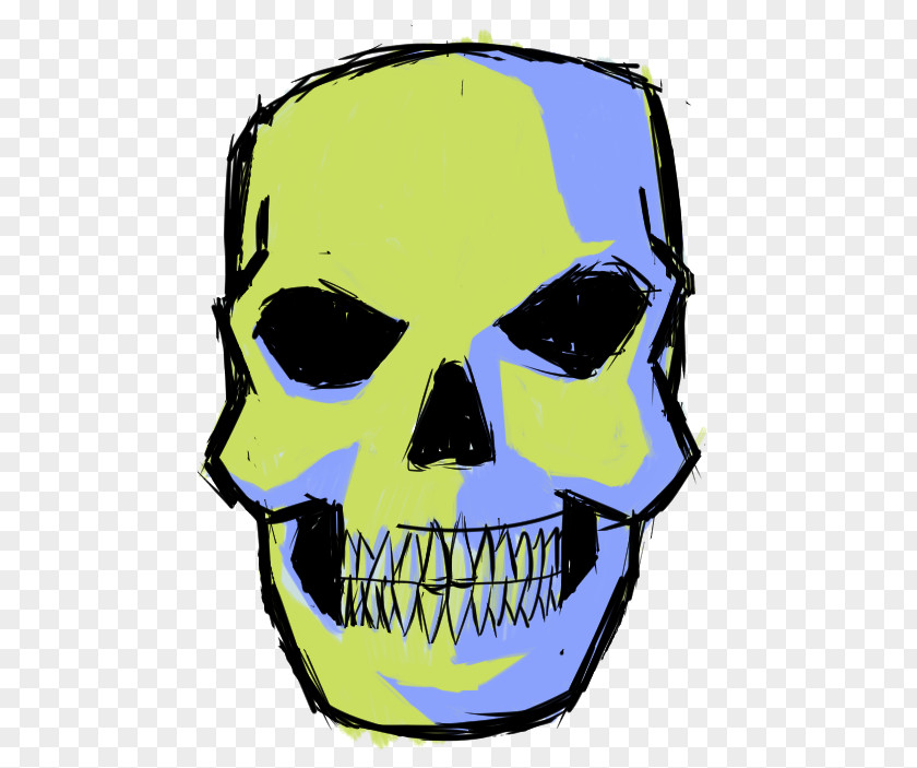Creative Skull Jaw Character Clip Art PNG